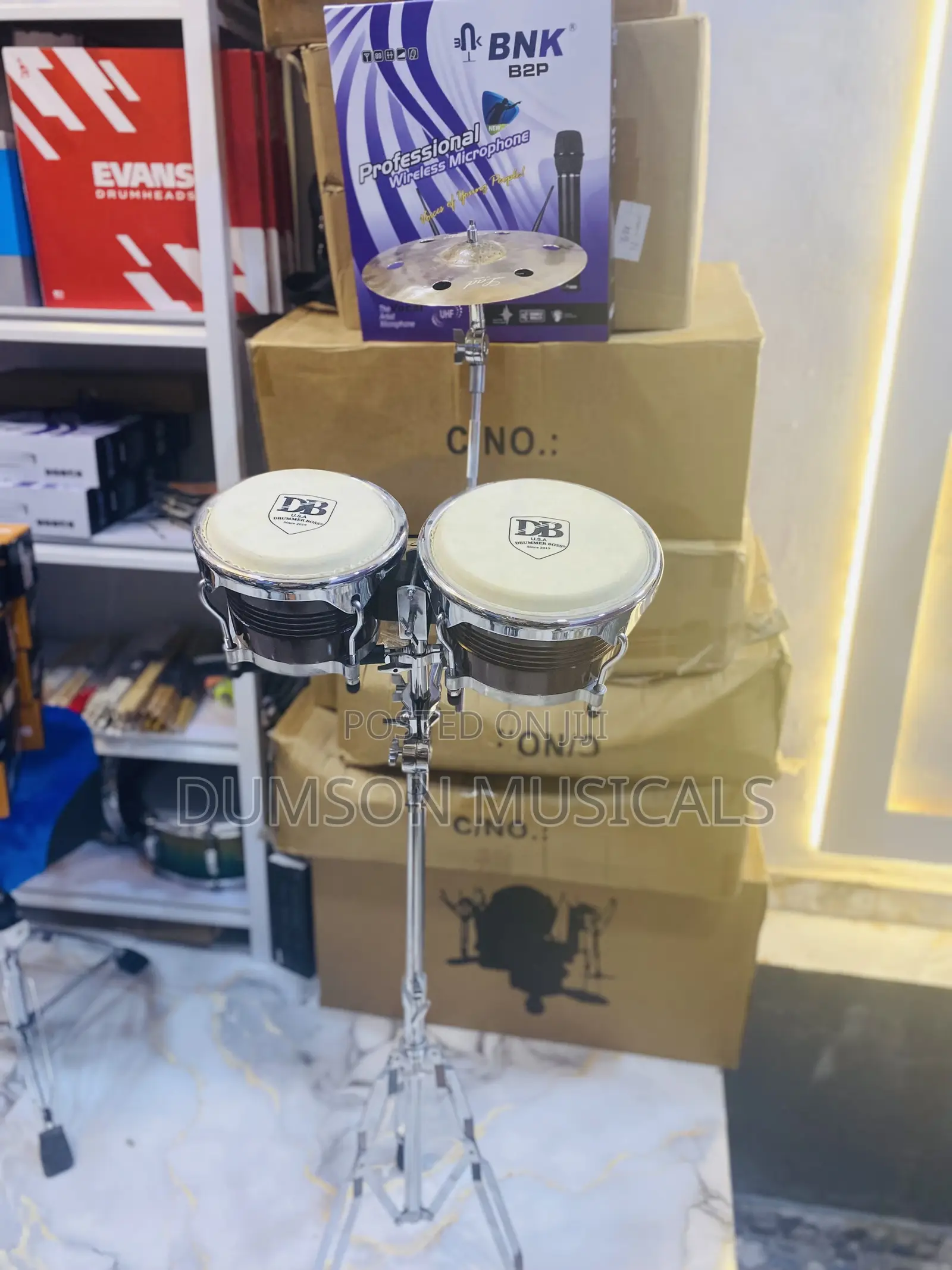 DB Complete Bongo Drum Set Big Size