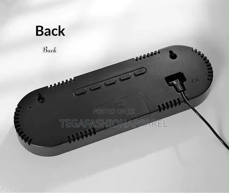 Multifunctional Digital Alarm Clock, Temperature Humidity Monitoring