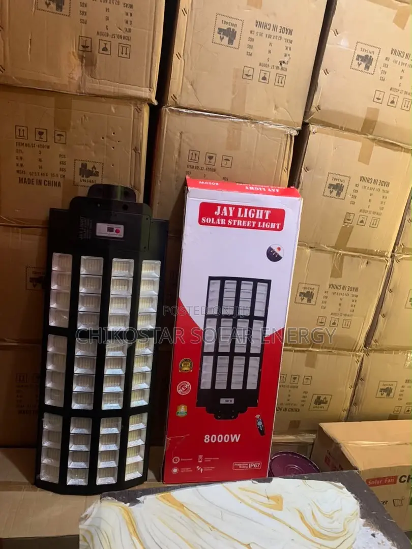 JAY LIGHT Solar Street Light 4000W / 8000W — Brand New