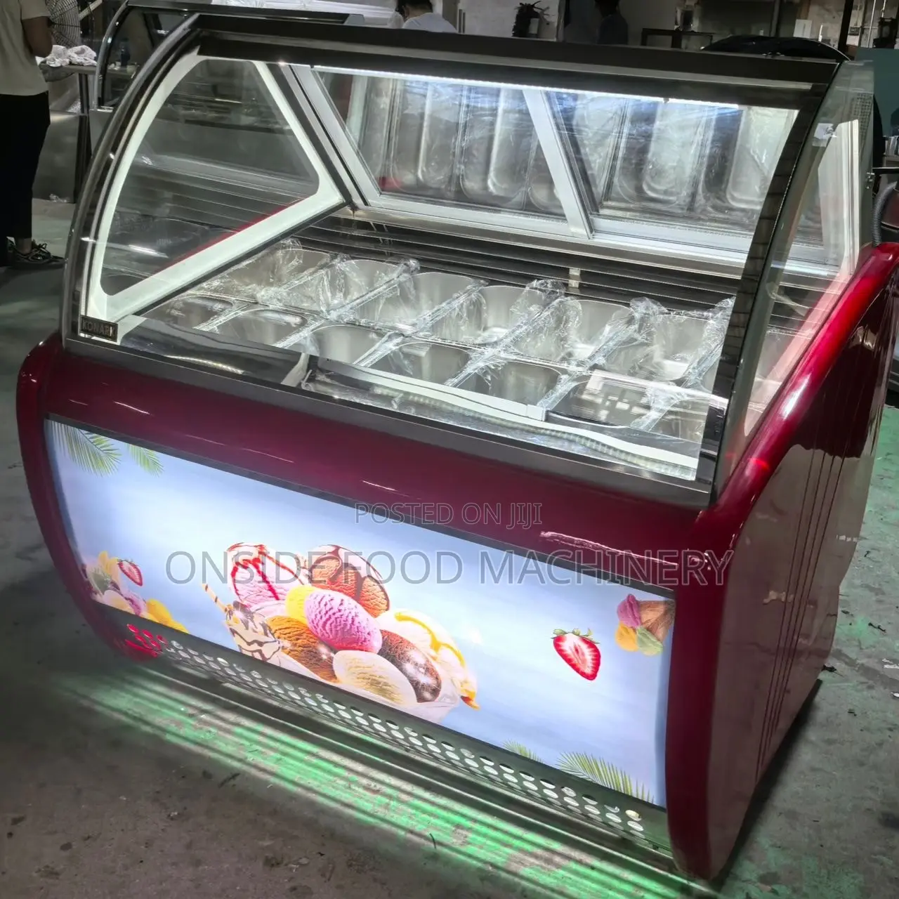 12pans Ice Cream Display Freezer