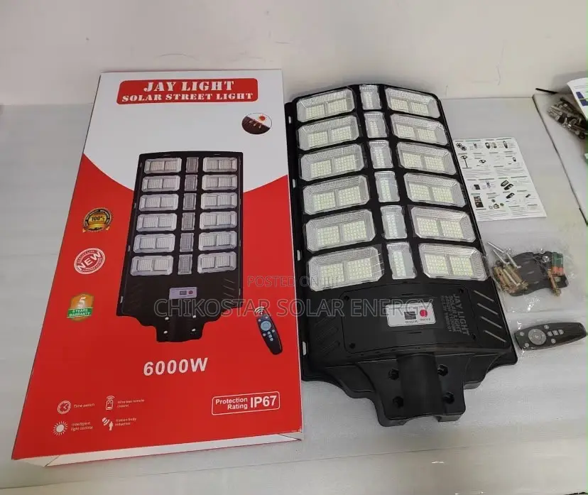 JAY LIGHT Solar Street Light 4000W / 8000W — Brand New