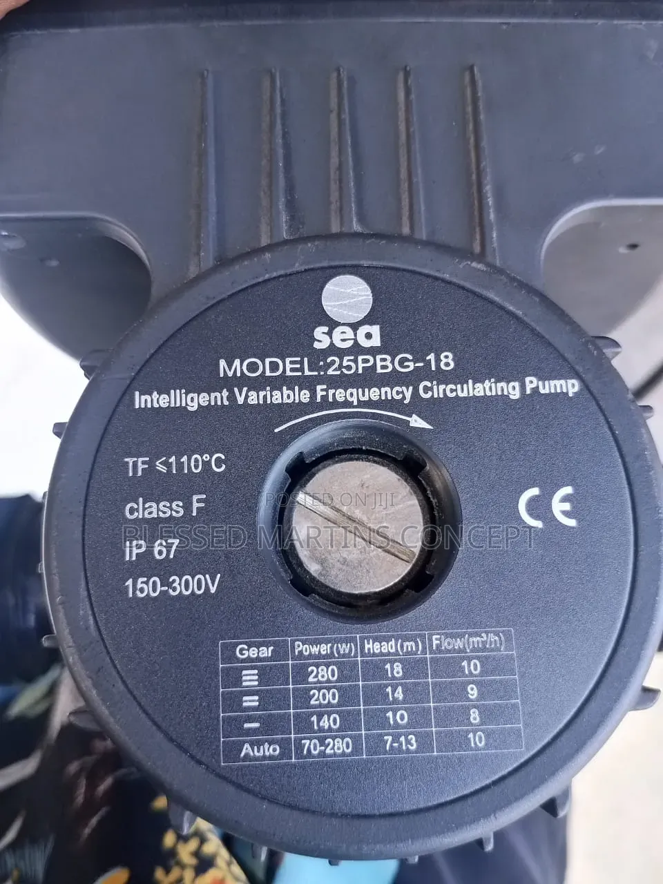 Original Cast Iron Body Intelligent Booster Hot/Cold Water Pump. 110°c