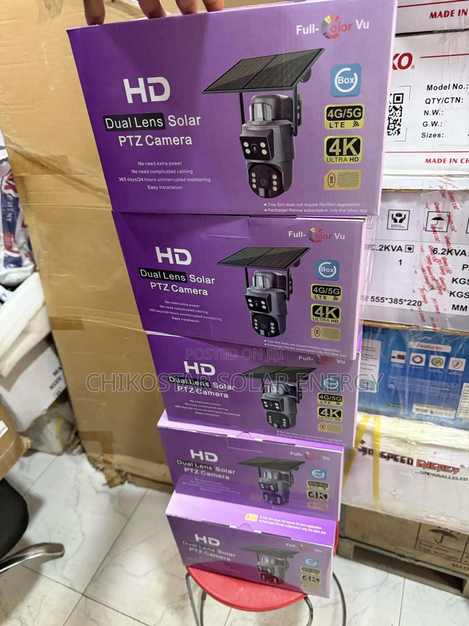 I-Cam 12MP Triple Lens 4G LTE Solar PTZ Camera – 18W Dual Solar