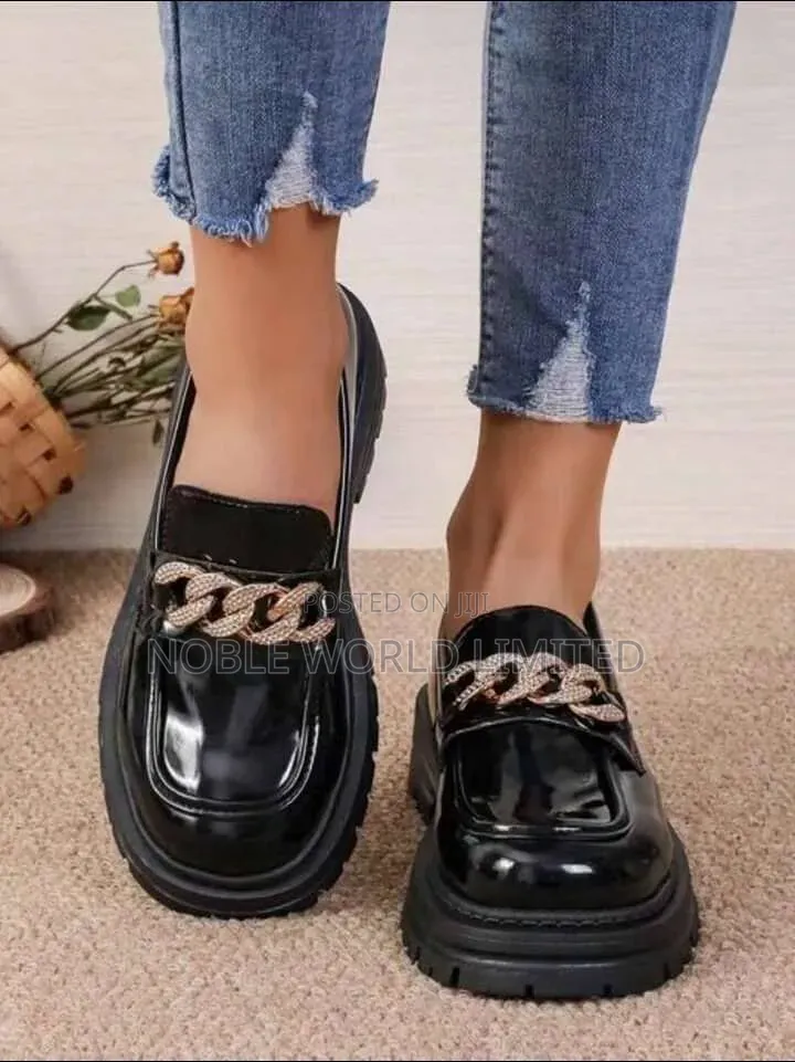 Black Corporate Glossy Shoes CK 7e