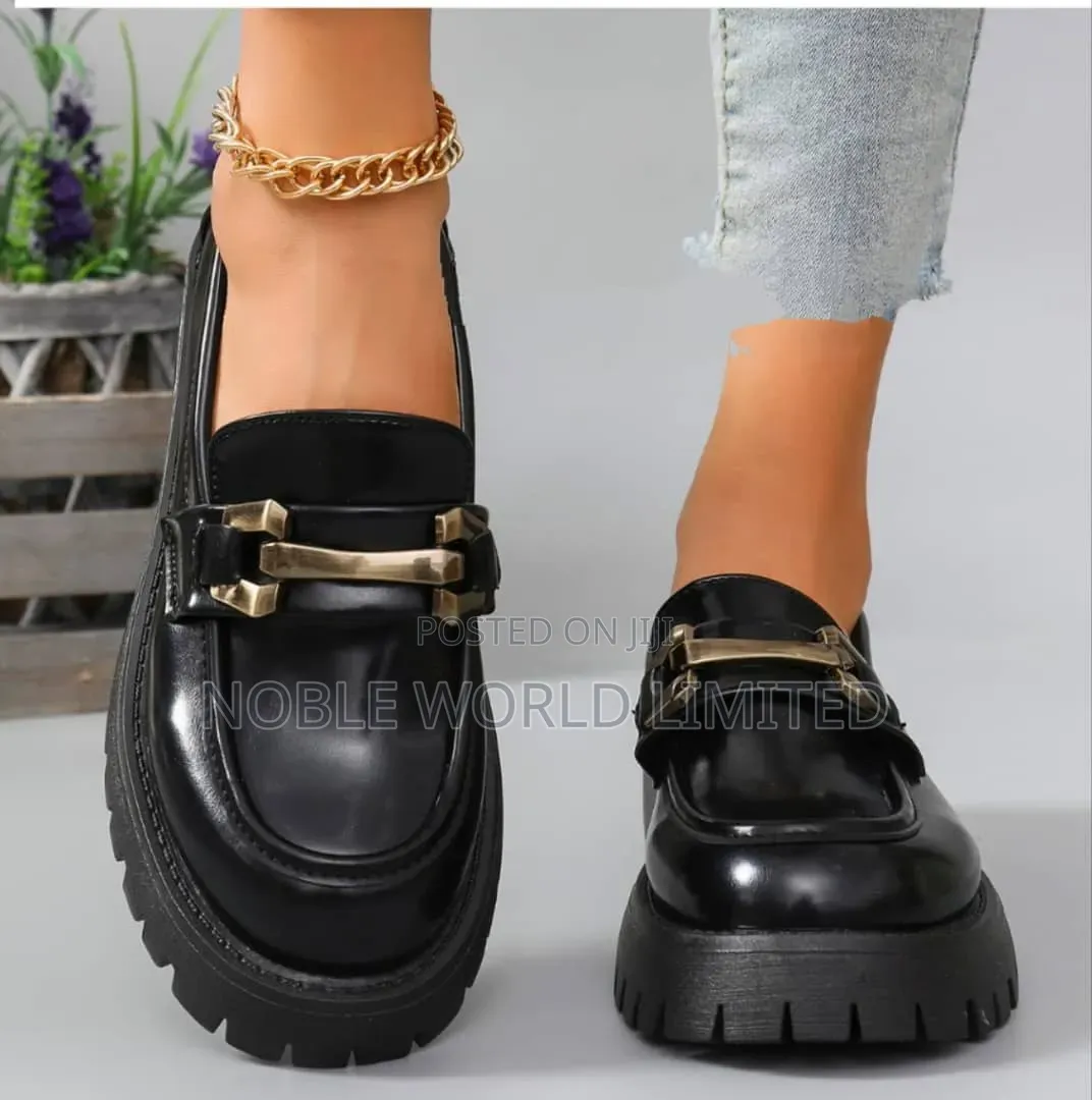 High Grade Female Black Loafers CK 5v