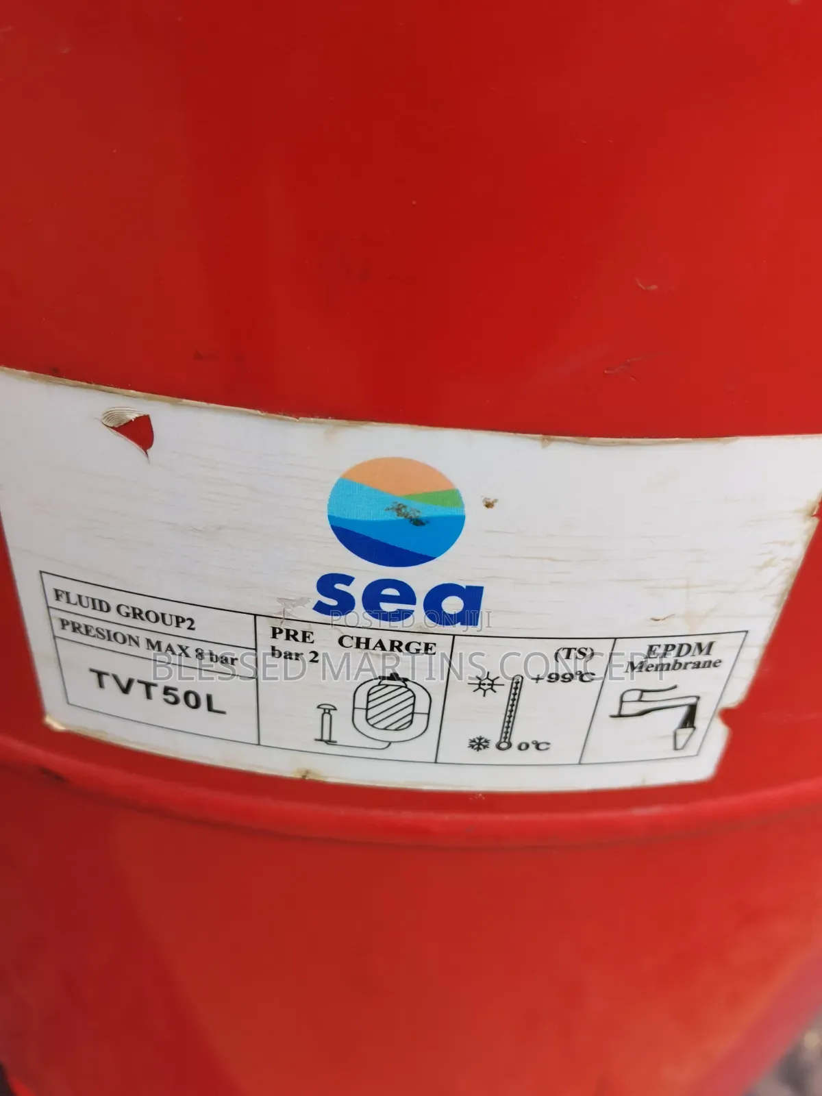50 Litres Steel Body Vertical Water Pressure Tank Booster