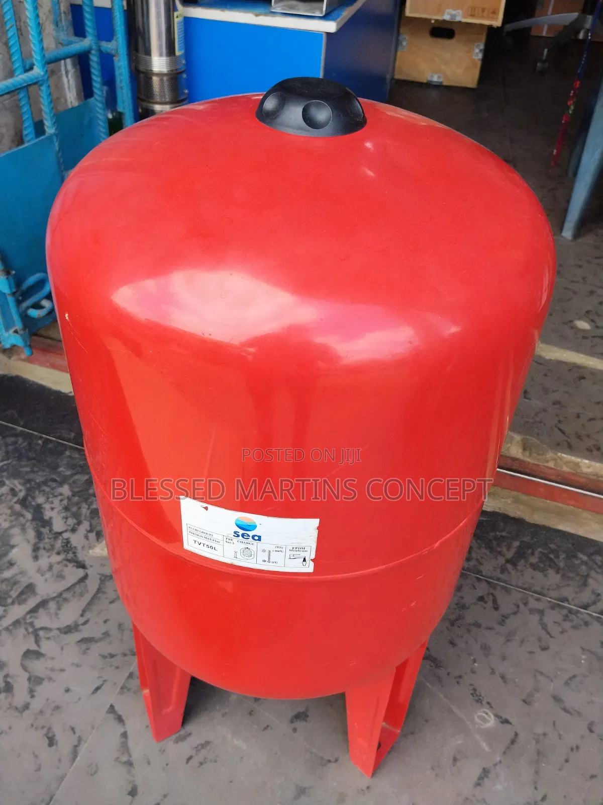50 Litres Steel Body Vertical Water Pressure Tank Booster