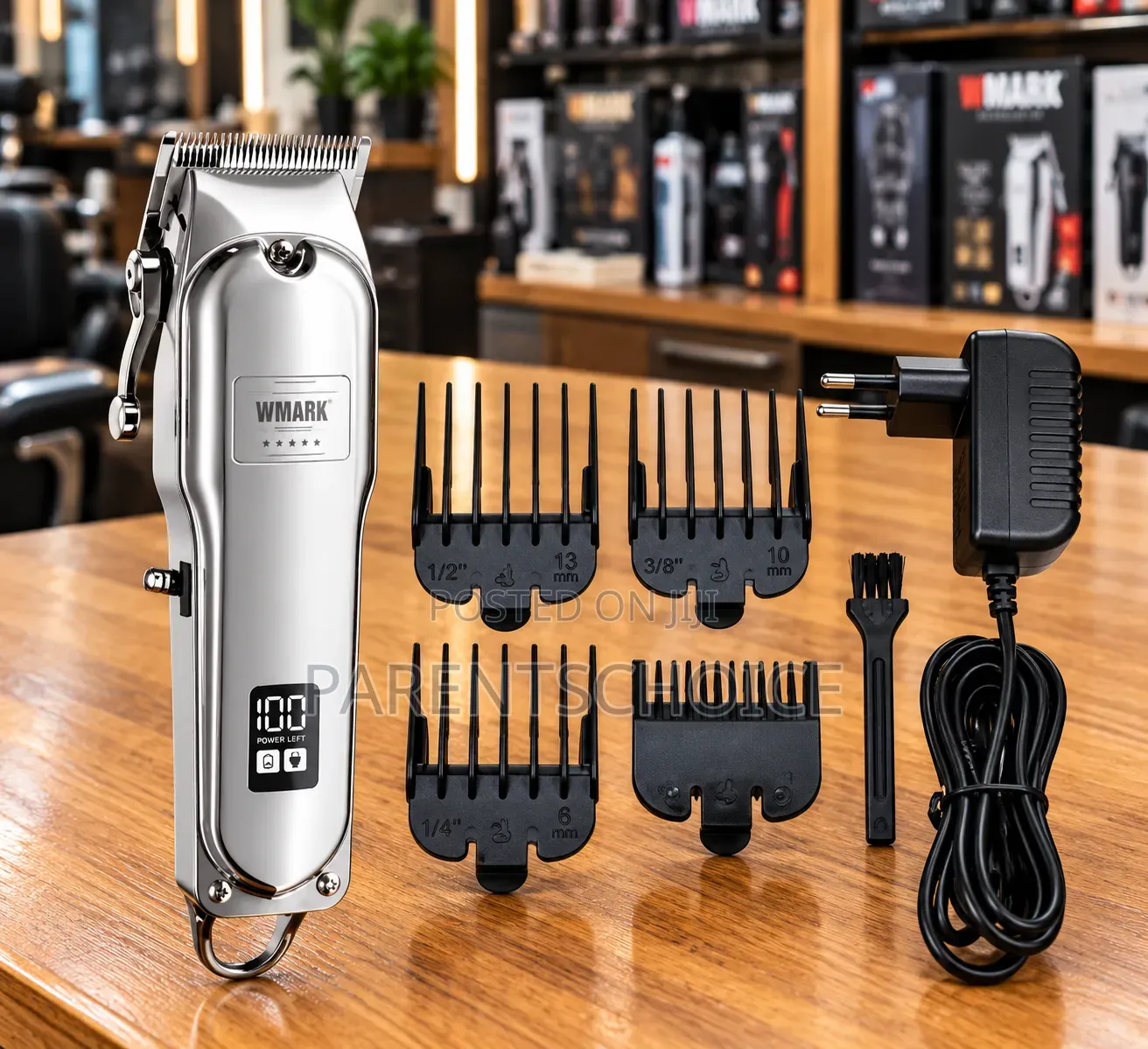 Wmark Ng-2037 All-Metal Cordless Hair Clipper 2500mah Battery