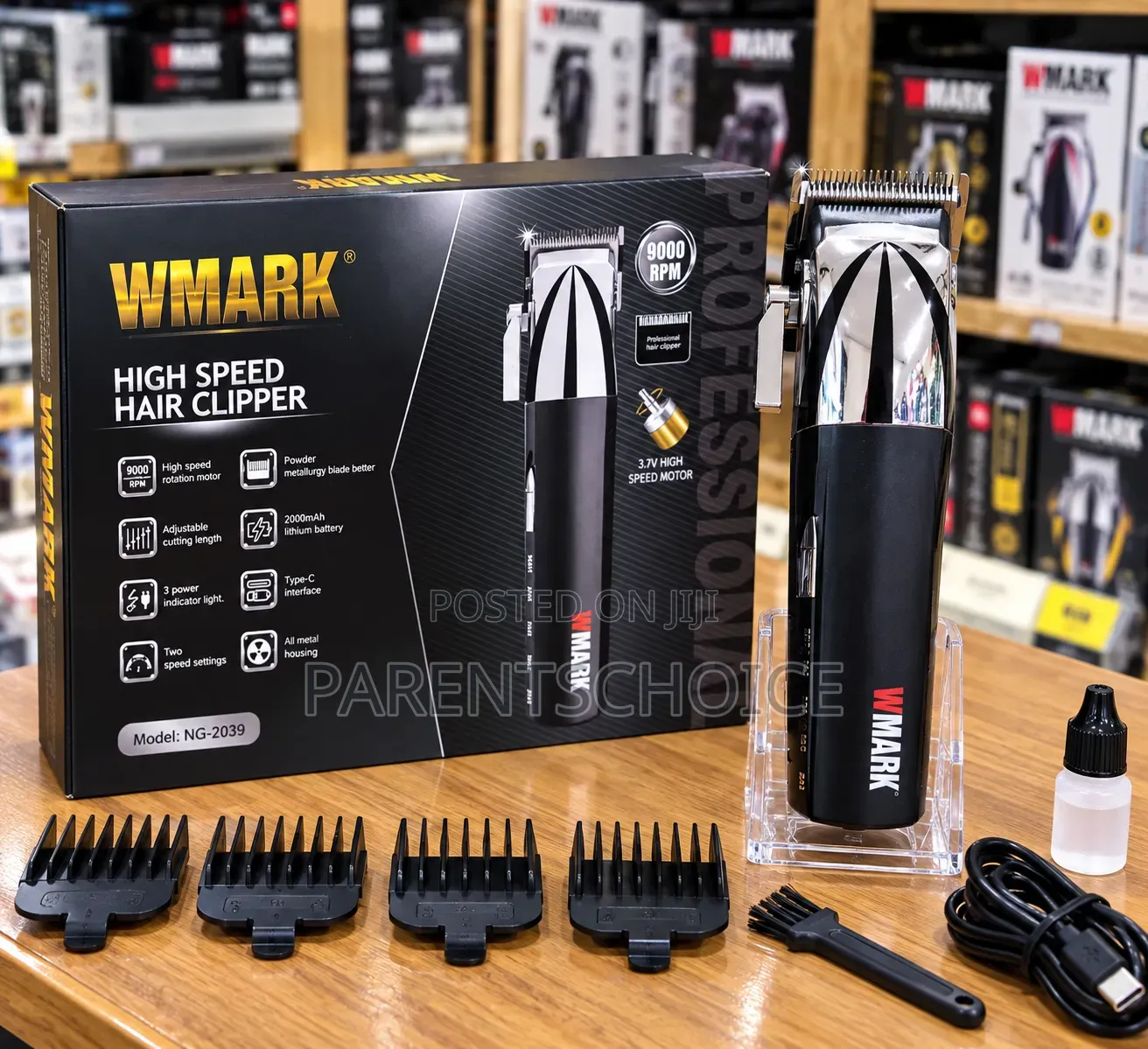 WMARK NG-2039 Ultra Premium Professional 9000 RPM 2 Speed Hair Clipp