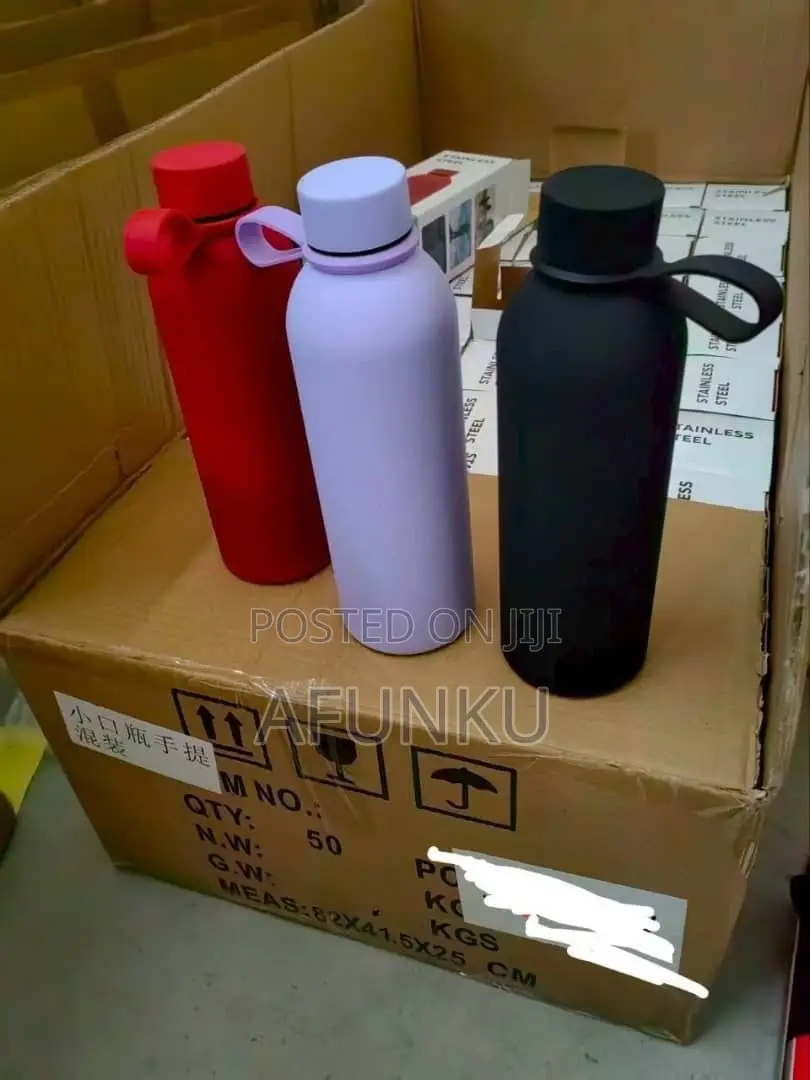 Matte Stainless Coated Vacuum Flask Without Rope