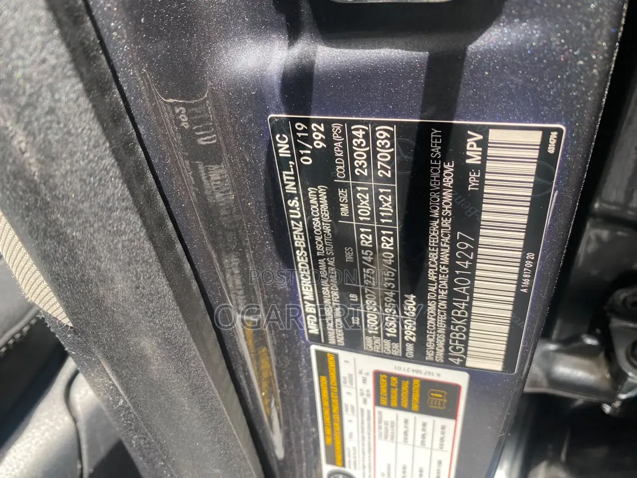 Mercedes-Benz GLE-Class GLE 450 4MATIC 2020 Blue