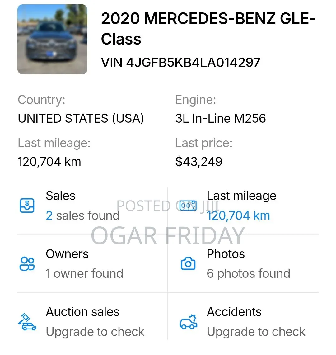 Mercedes-Benz GLE-Class GLE 450 4MATIC 2020 Blue