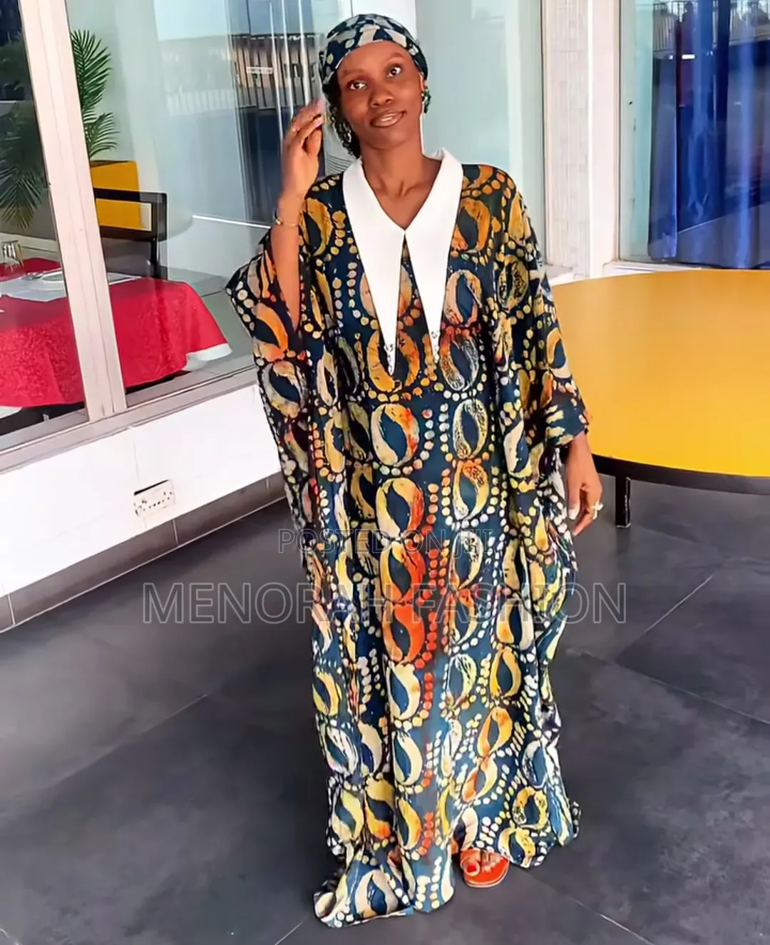 Fastest Finger Elegant Adire Dress Readily Available for Delivery