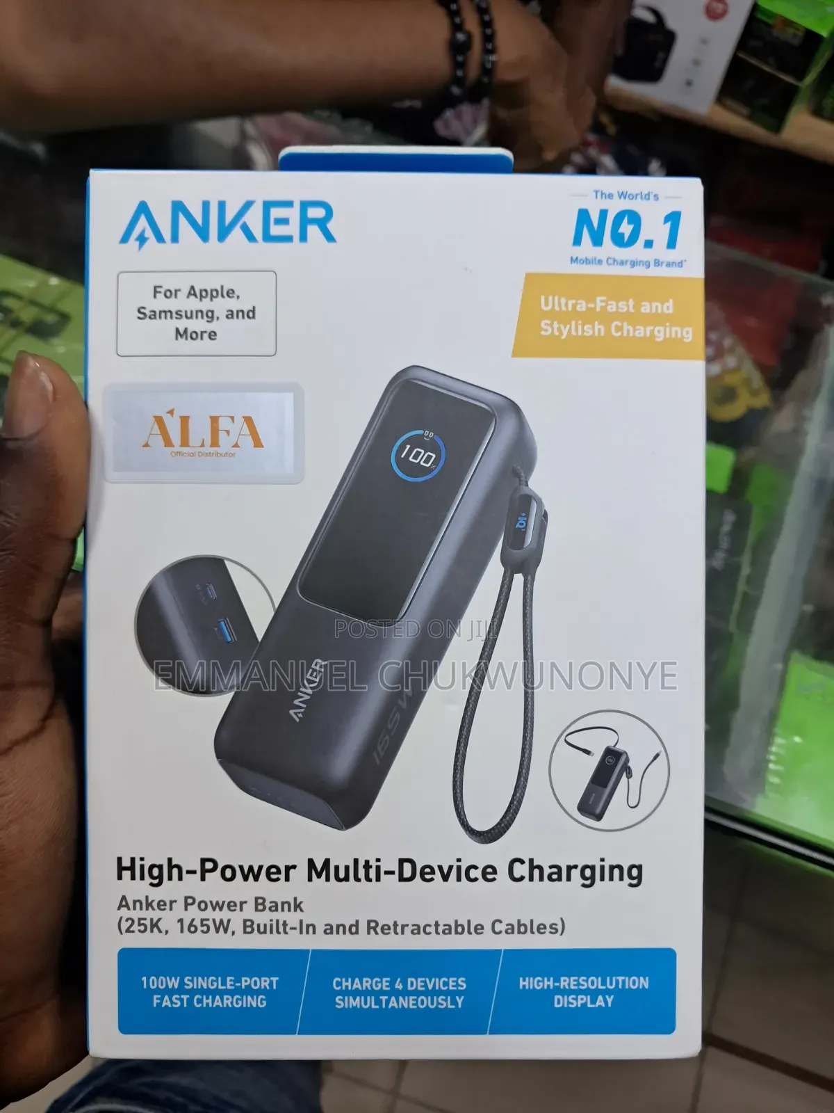Anker 165w 25000mah Power Bank