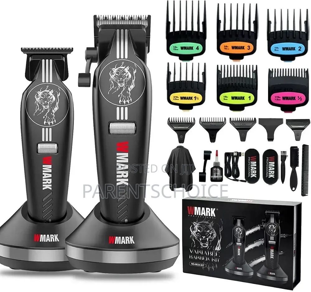 WMARK NG-8634KIT High Speed Barber Kit Clipper and Trimmer