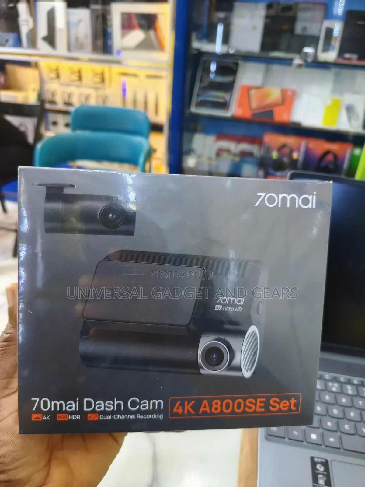 70mai A800SE DashCam Front/Rear 4K UHD+1080P With GPS WiFi,