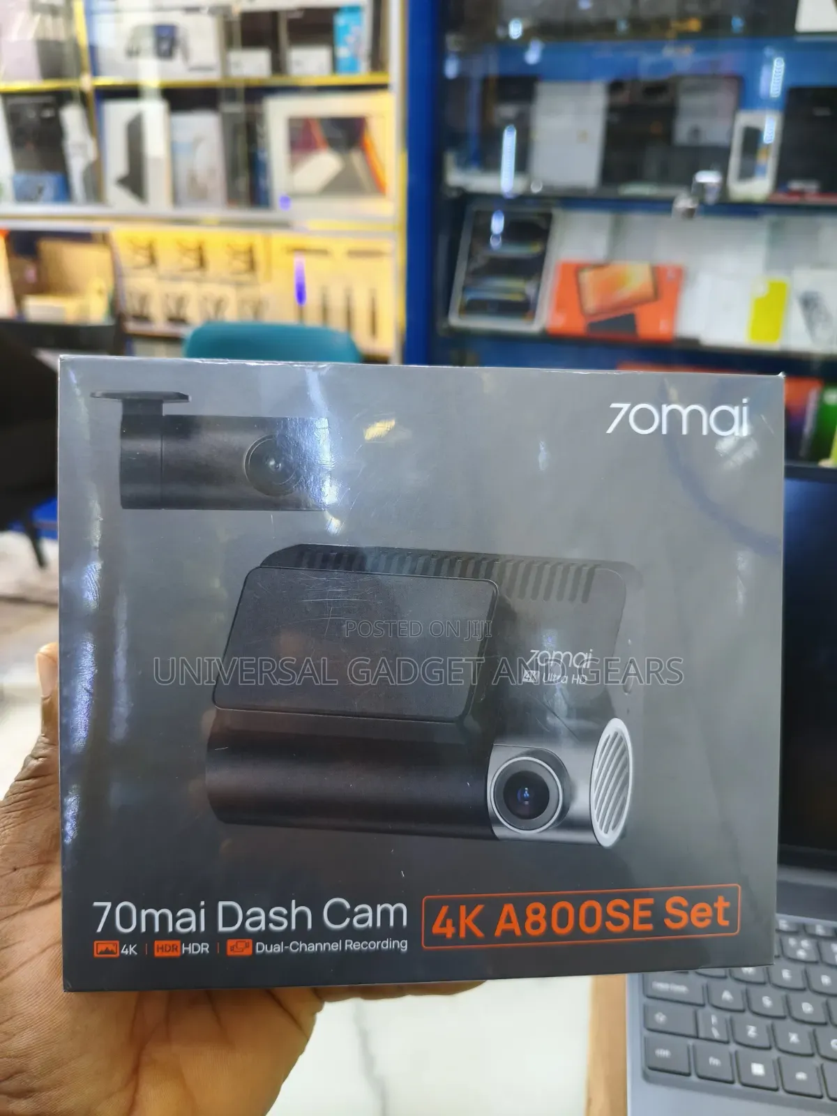 70mai A800SE DashCam Front/Rear 4K UHD+1080P With GPS WiFi,