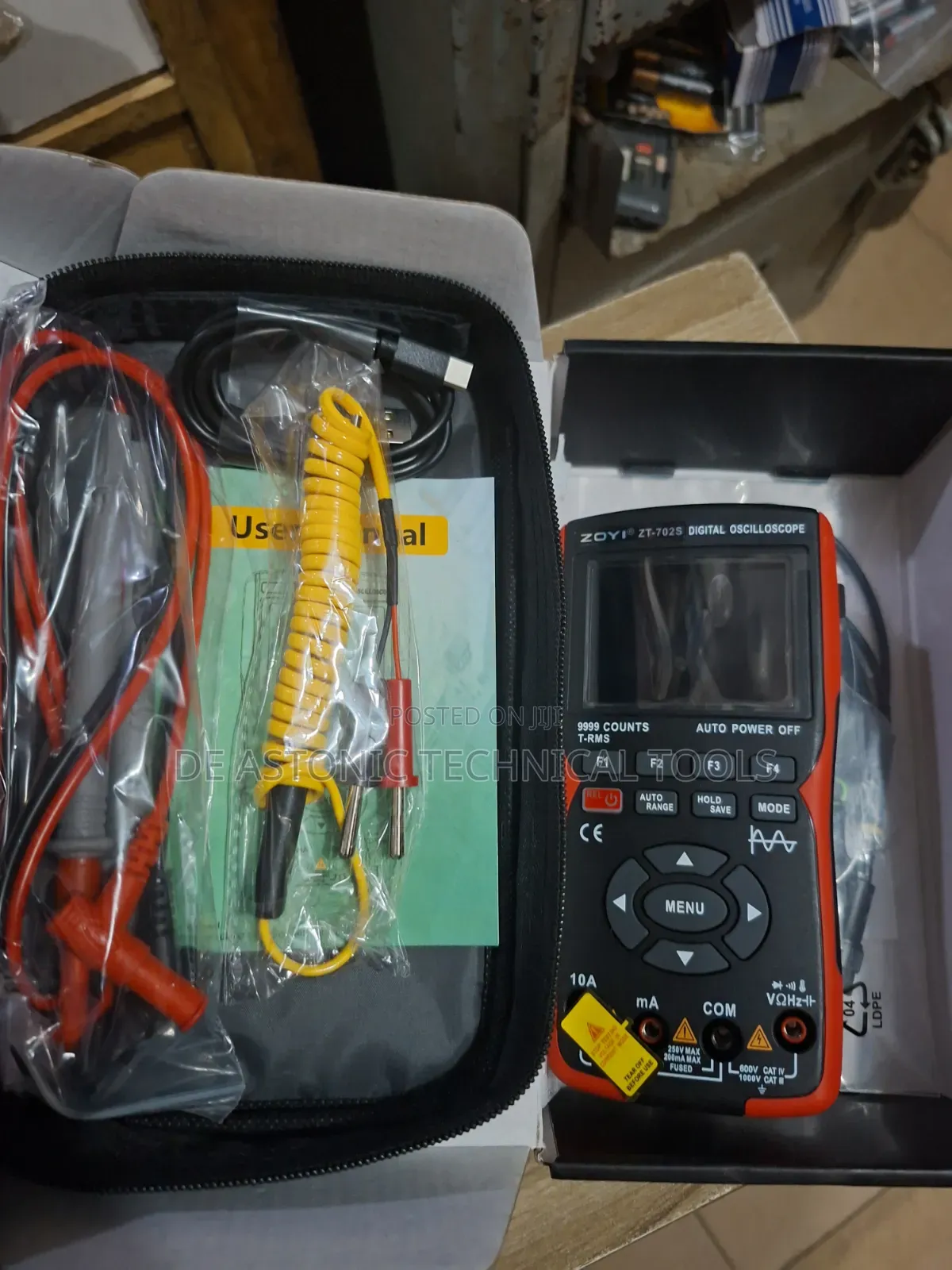 Oscilloscope Multimeter 3-in-1 Handheld Digital Instrument.