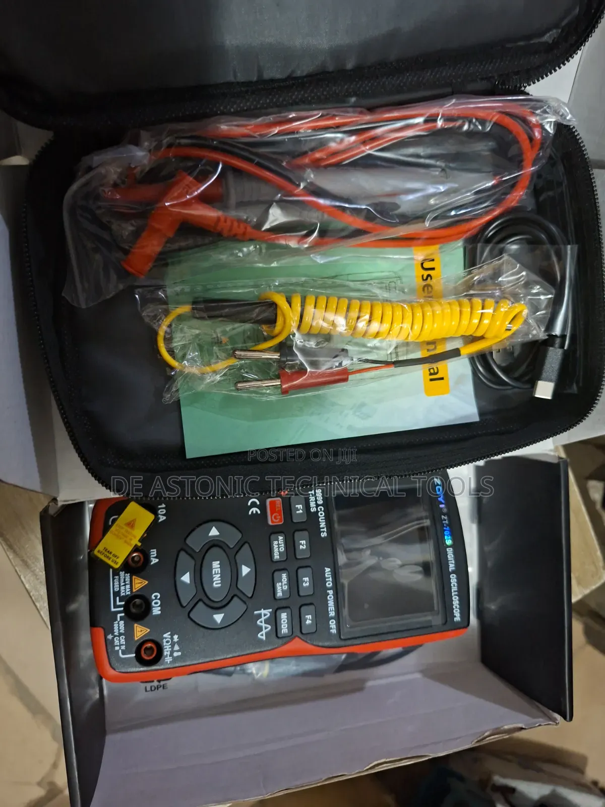 Oscilloscope Multimeter 3-in-1 Handheld Digital Instrument.