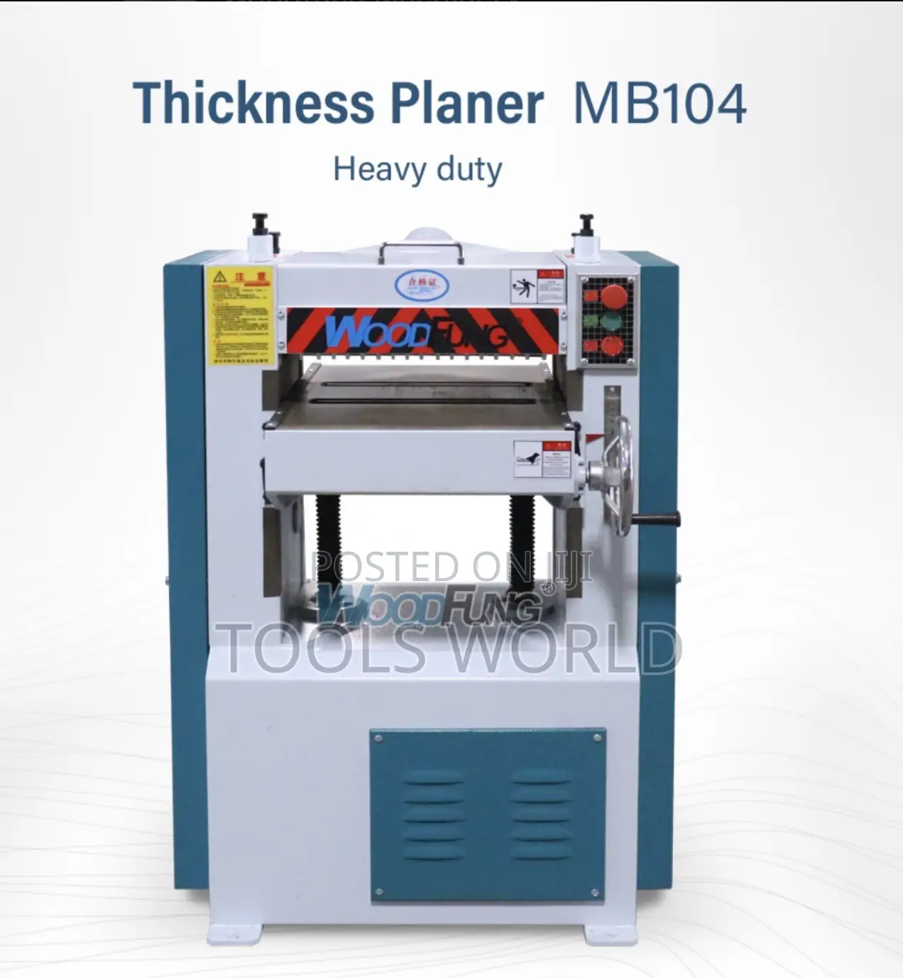 Mb104 Industrial Thickness Planer Machine 400mm 4kw 3 Phase