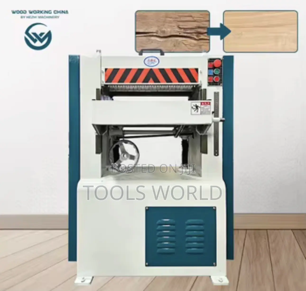 Mb104 Industrial Thickness Planer Machine 400mm 4kw 3 Phase