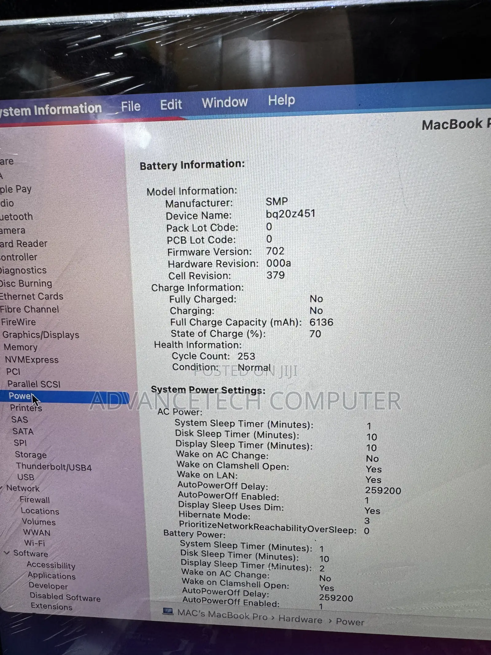 Laptop Apple MacBook Pro 2013 8GB Intel Core i5 SSD 512GB