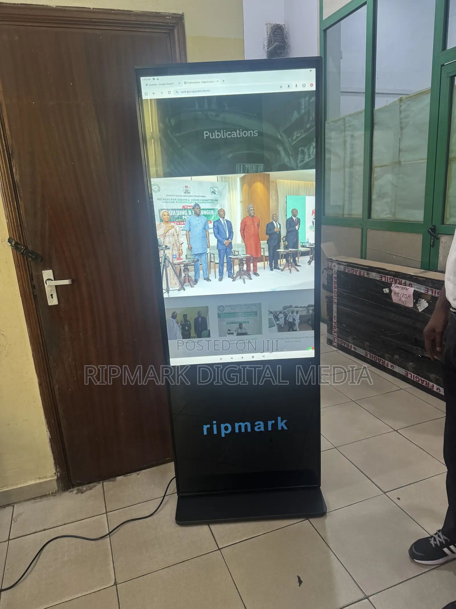 Brand New 50 Inch Floor Standing Touch Screen 4K Android Kiosk Display