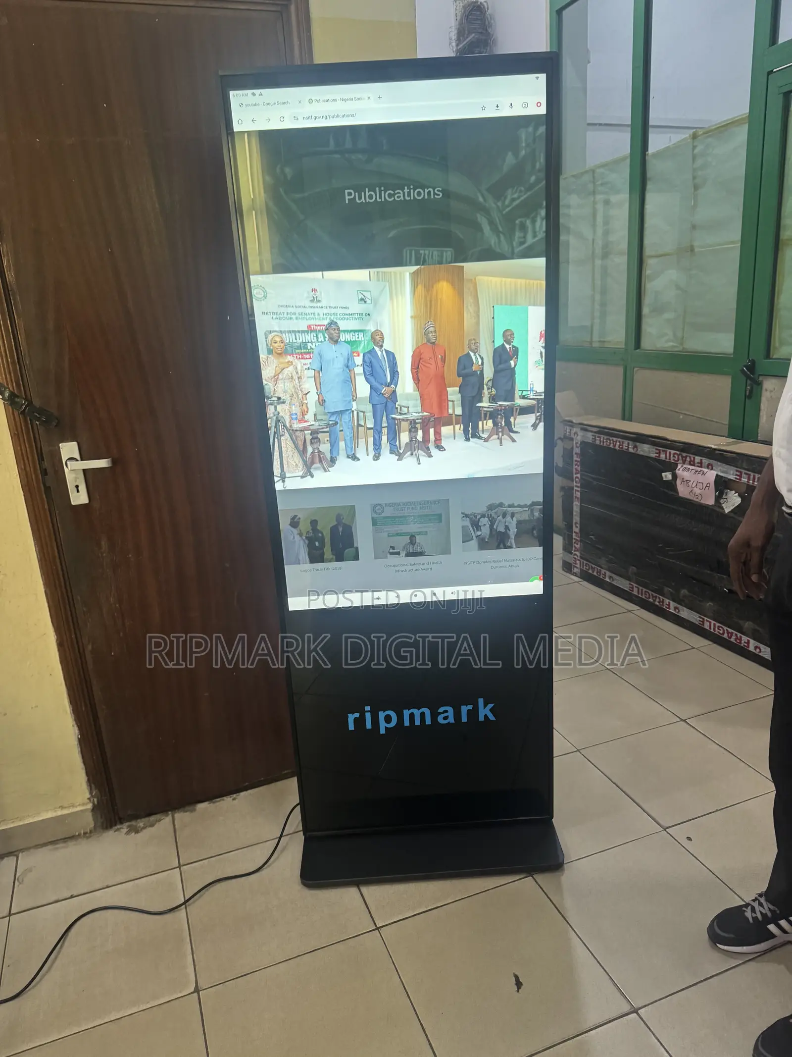 Brand New 50 Inch Floor Standing Touch Screen 4K Android Kiosk Display