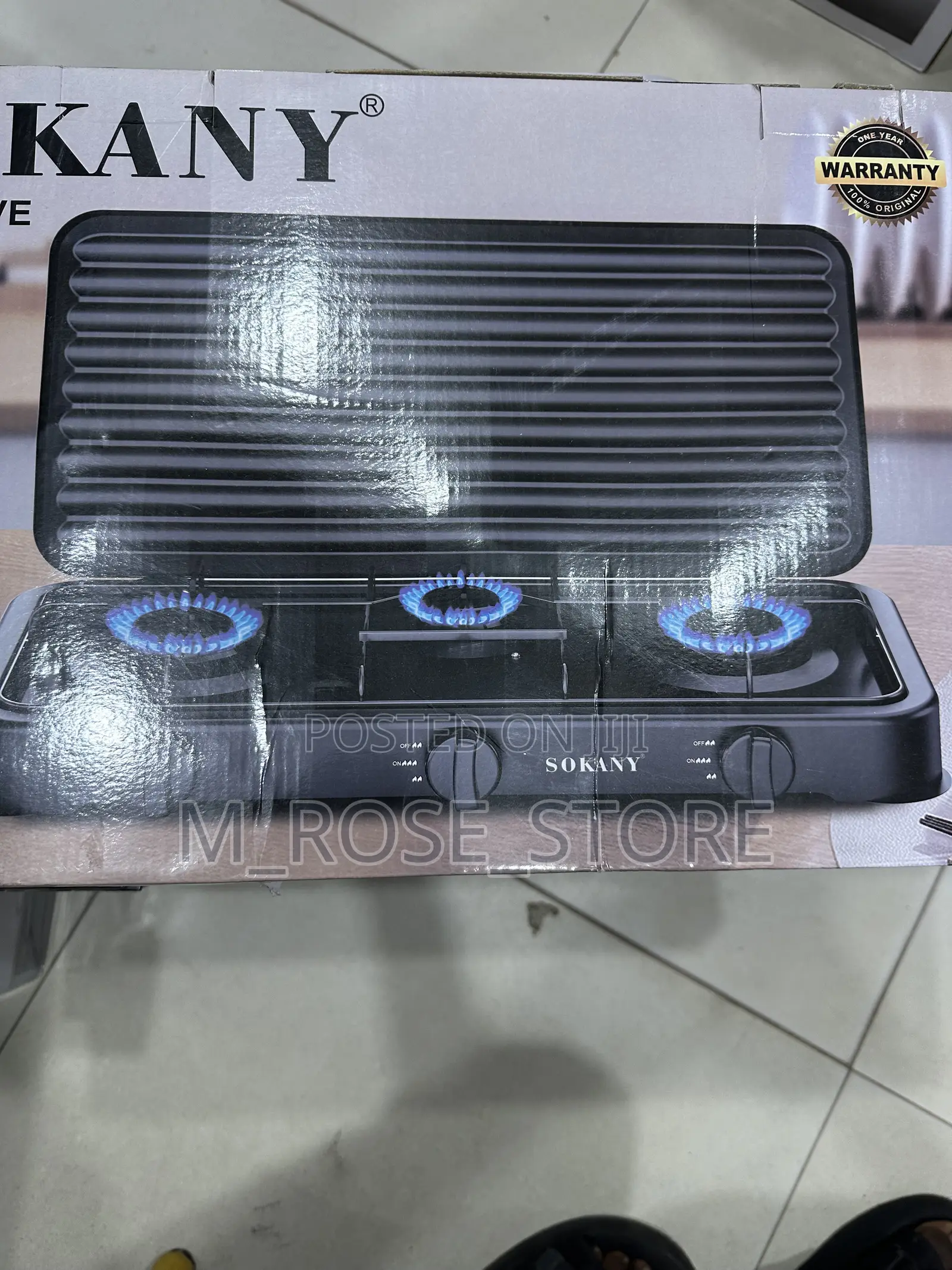 Sokany Gas Stove 3 Burner
