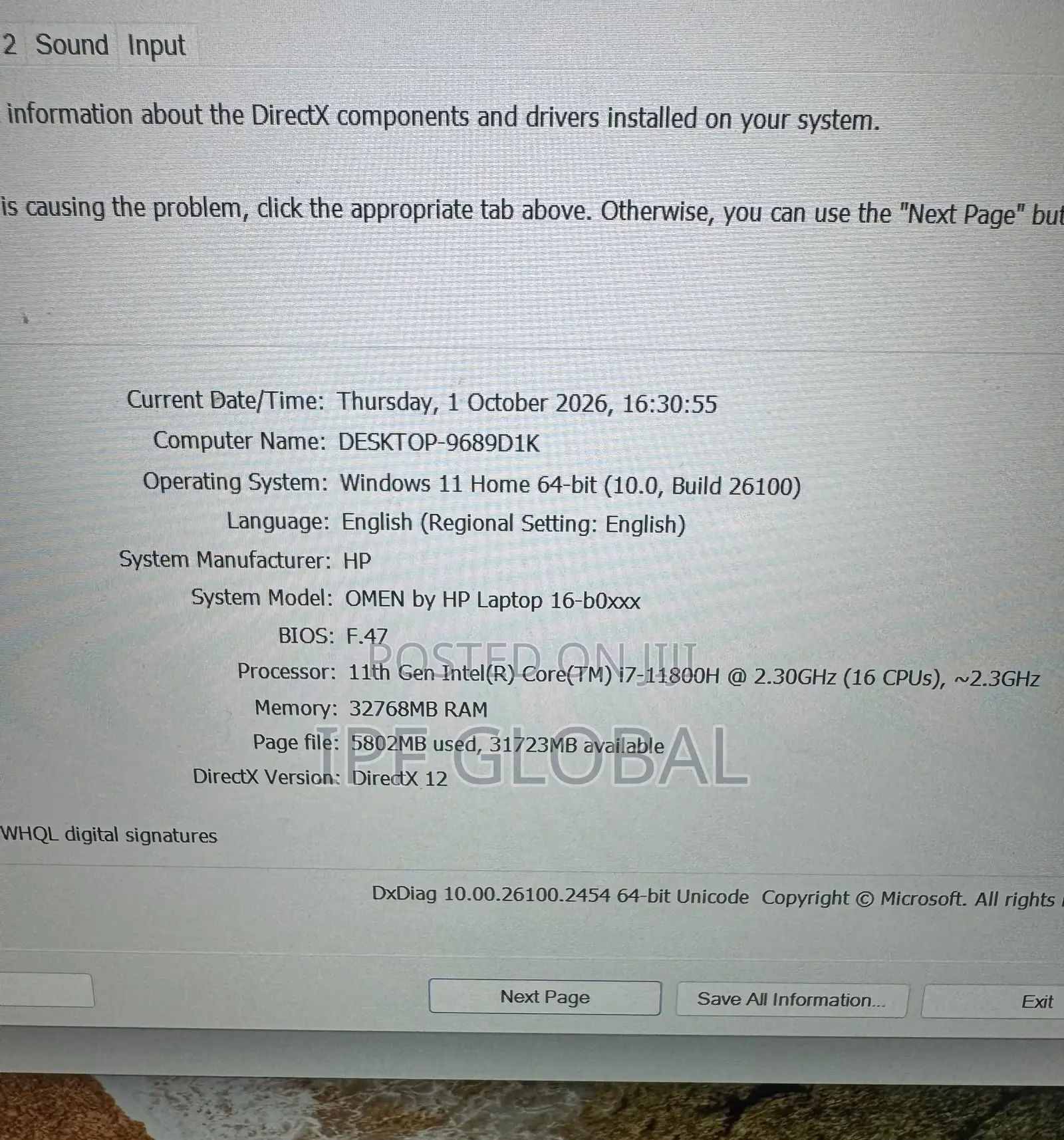 Laptop HP Omen 16 32GB Intel Core i7 SSD 1T