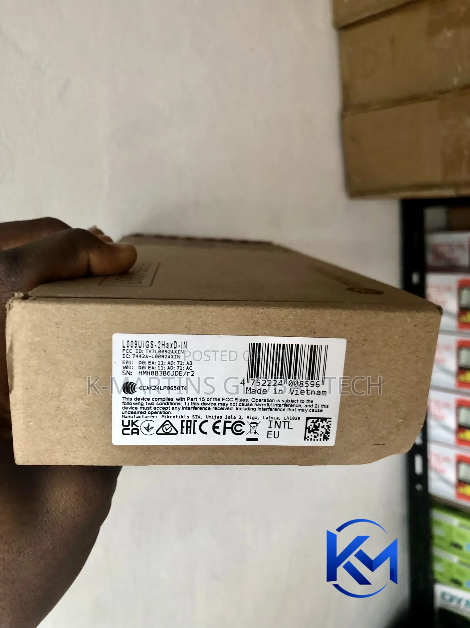 MikroTik L009UiGS-2HaxD-in WiFi 6 Gigabit Router