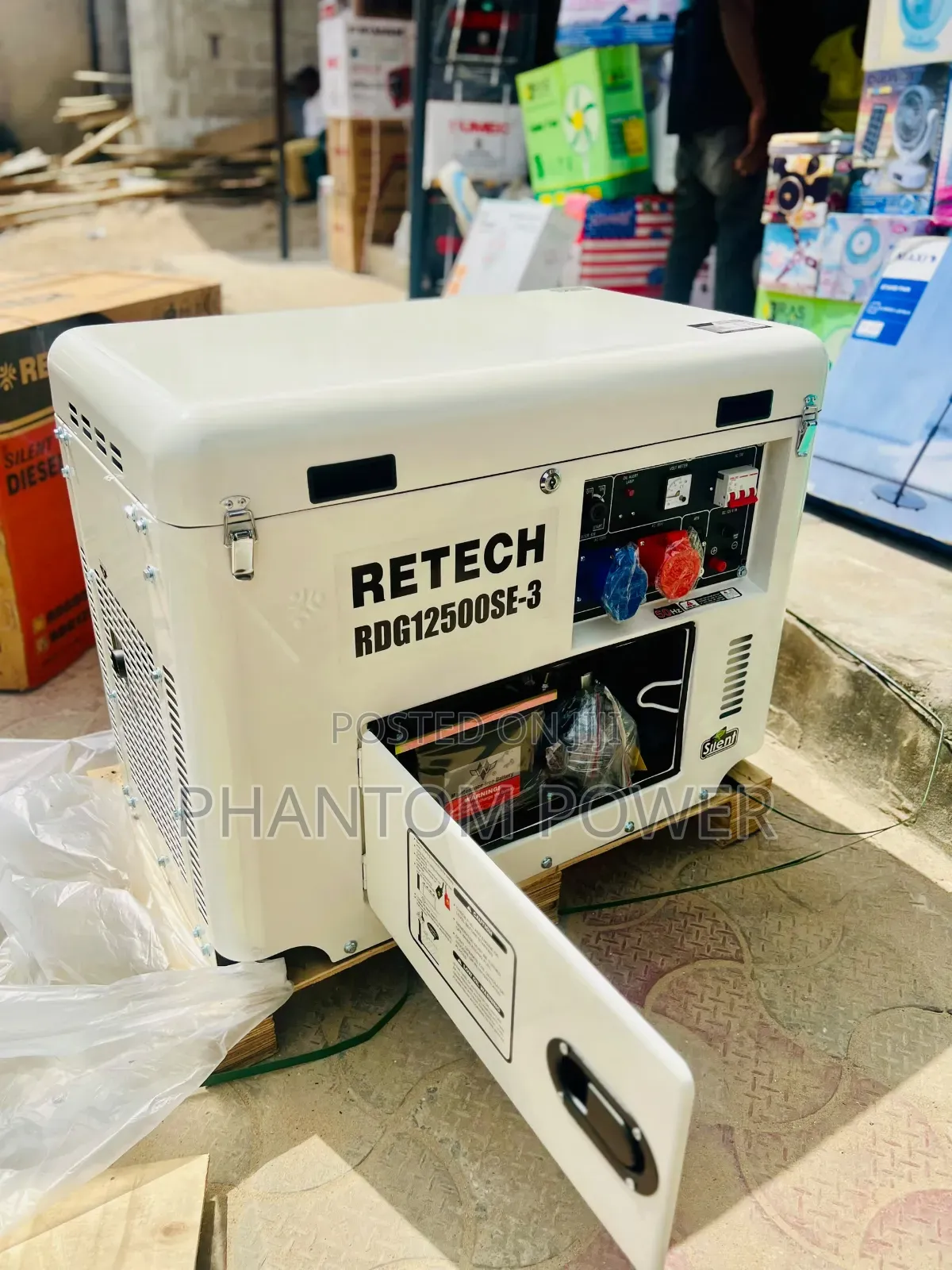 10KVA Retech Diesel Soundproof Generator [Three Phase Engine With ATS]