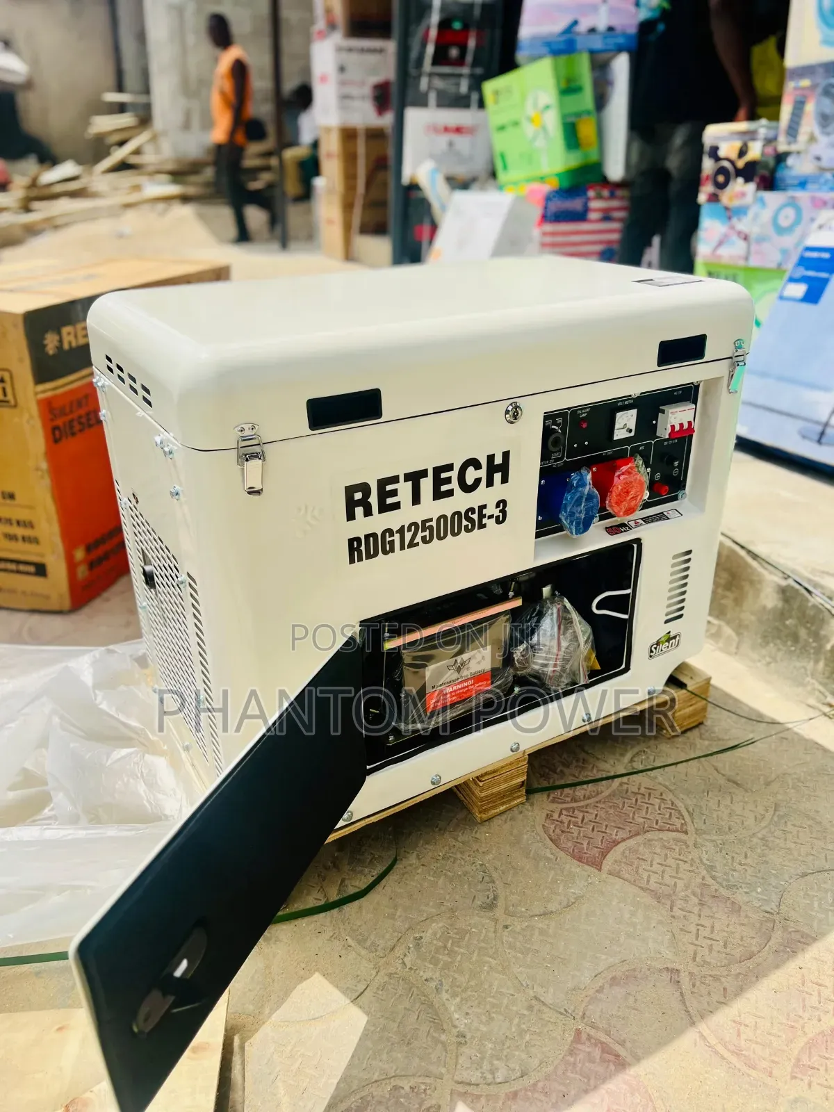 Brand New 10kva Retech Diesel Soundproof Generator [White Design] <