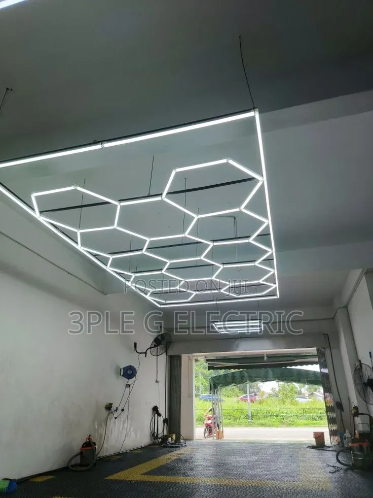 14 Set Modern Hexagon Light for Barbing Saloon, Car Stand