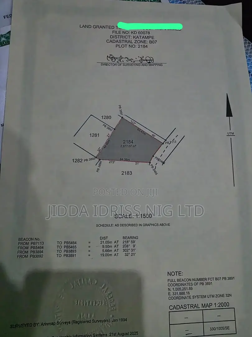 Prime Katampe Main Land — Residential Plot Opposite Judges’ Quarters