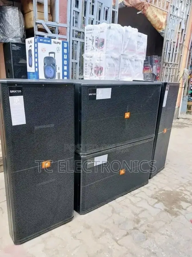 A Pair of Full Range Speaker and Full Rang Subwoofer