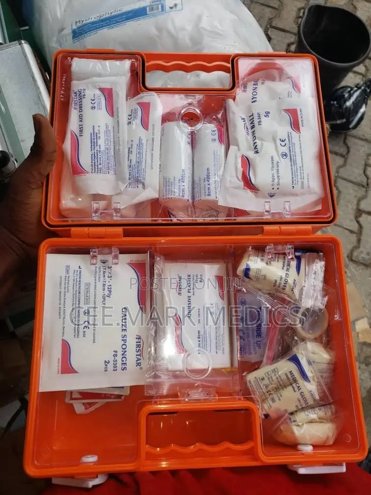 Plastic Kitted First Aid Box