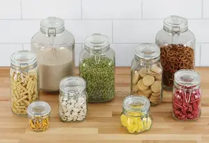1.5L Glass Airtight Food Storage Jar[1L,750Ml]
