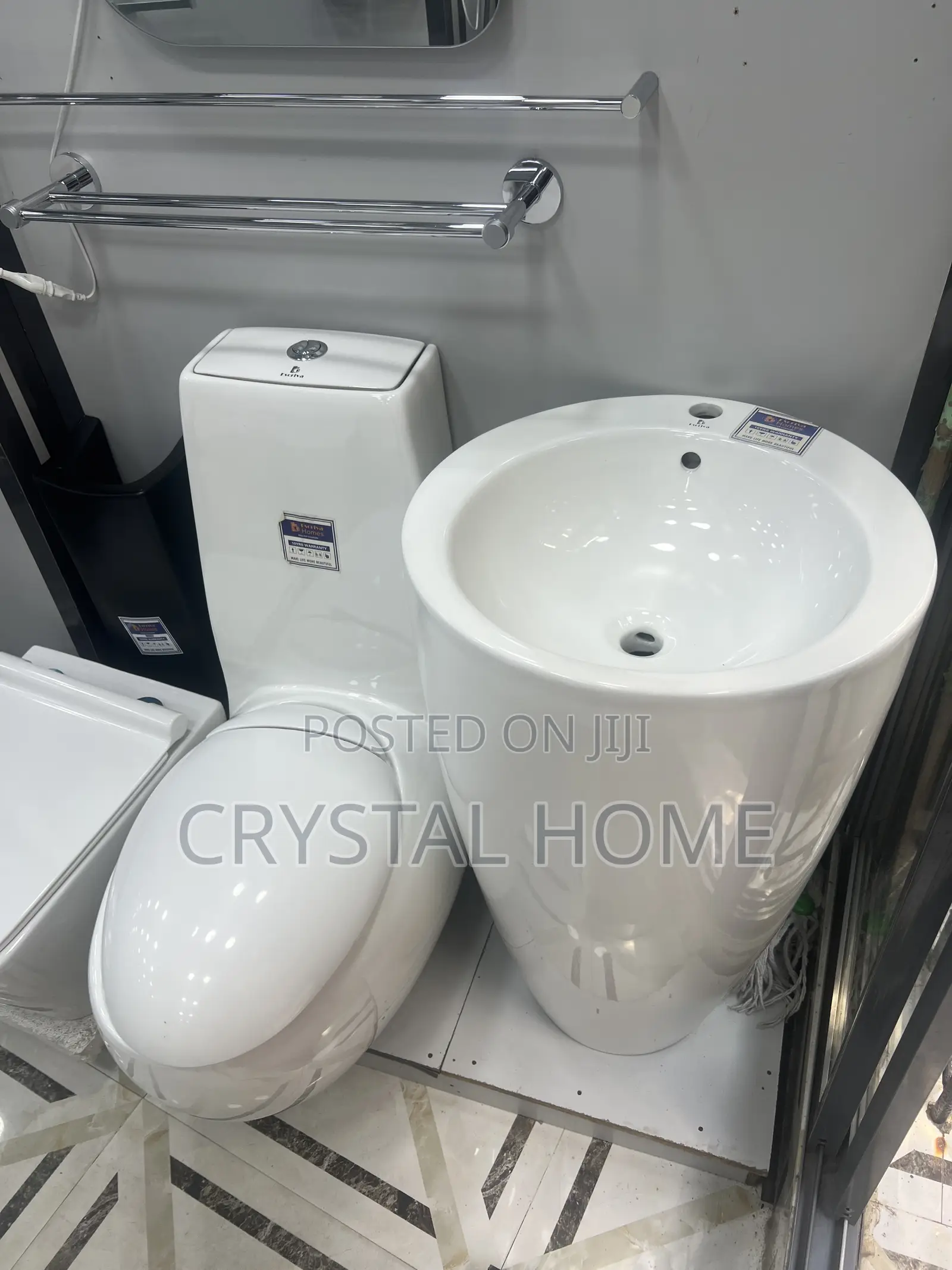 Married Together Water Closet With Standing Basin