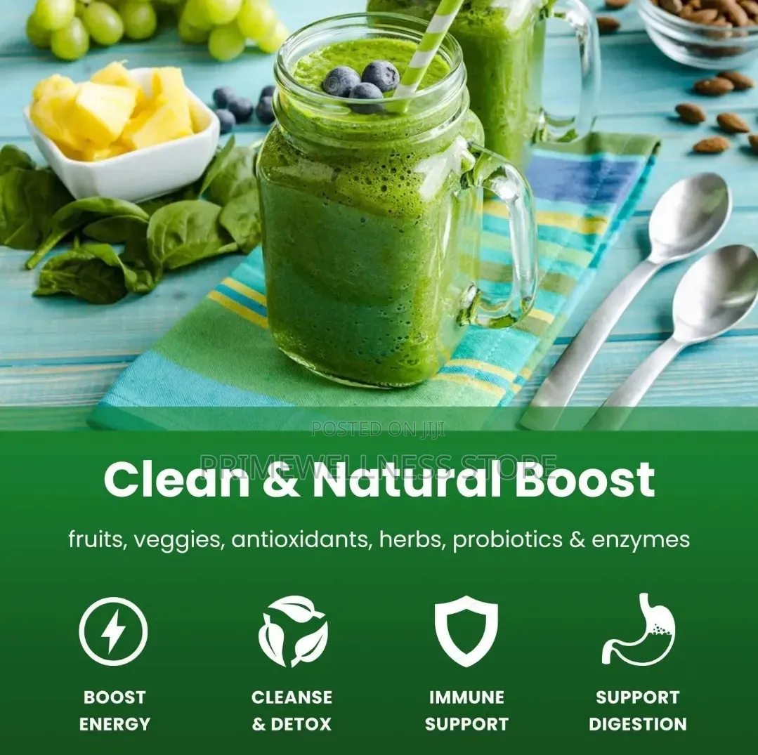 Super Greens, Organic, Plant-Based Superfood With Digestive Enzymes