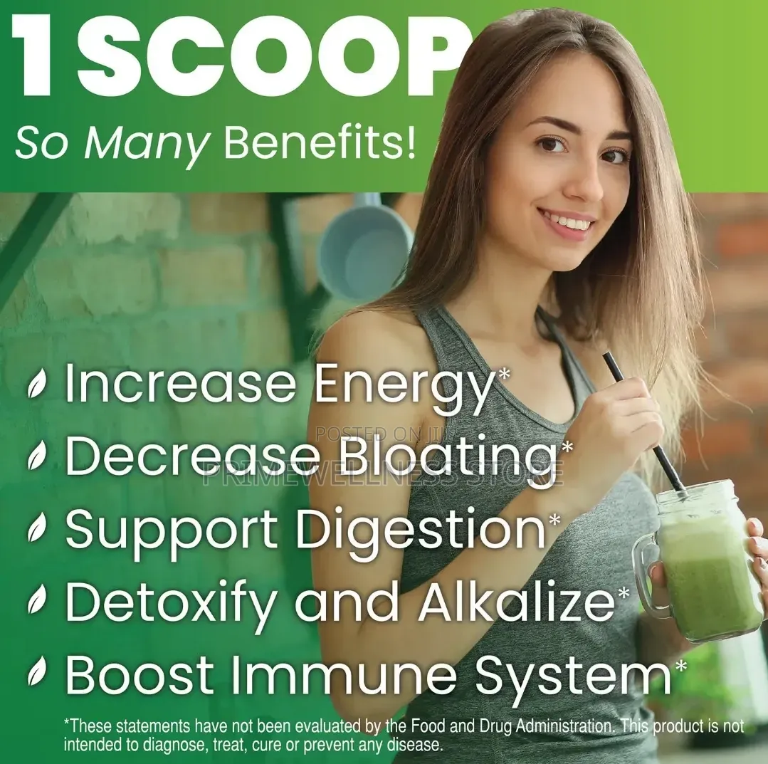 Super Greens, Organic, Plant-Based Superfood With Digestive Enzymes