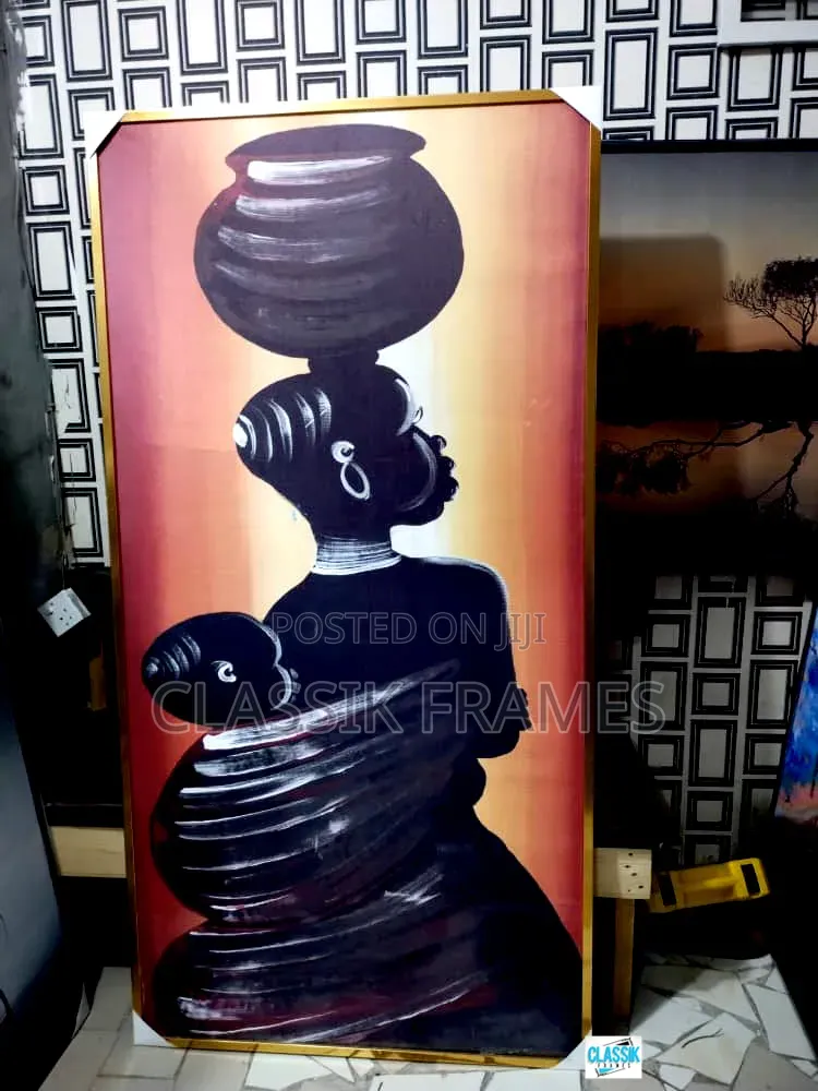 Hd Framed African Queen Artistic Creative Art Digi Painting Wallart