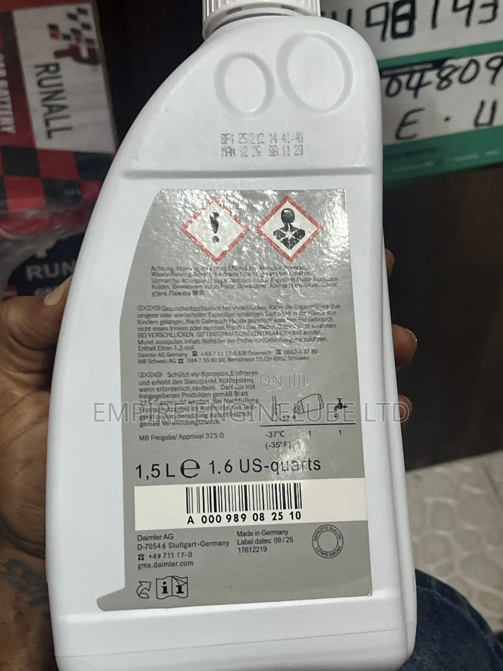 Mercedes Benz Coolant 1Litre