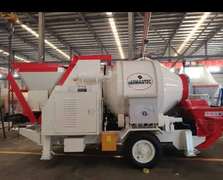 Trailer-Mounted Concrete Mixer Pump