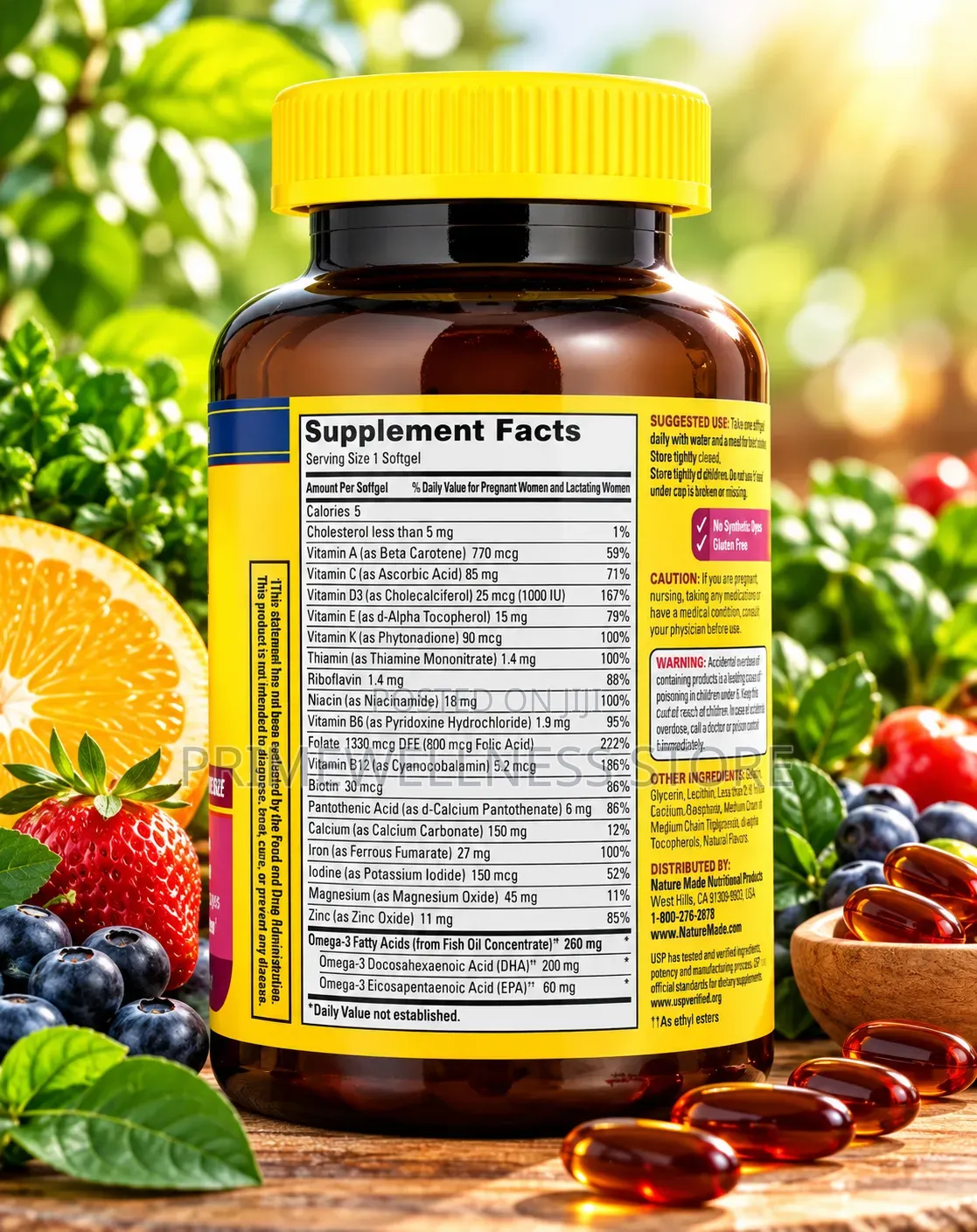 Nature Made Prenatal, Folic Acid +DHA Value Size
