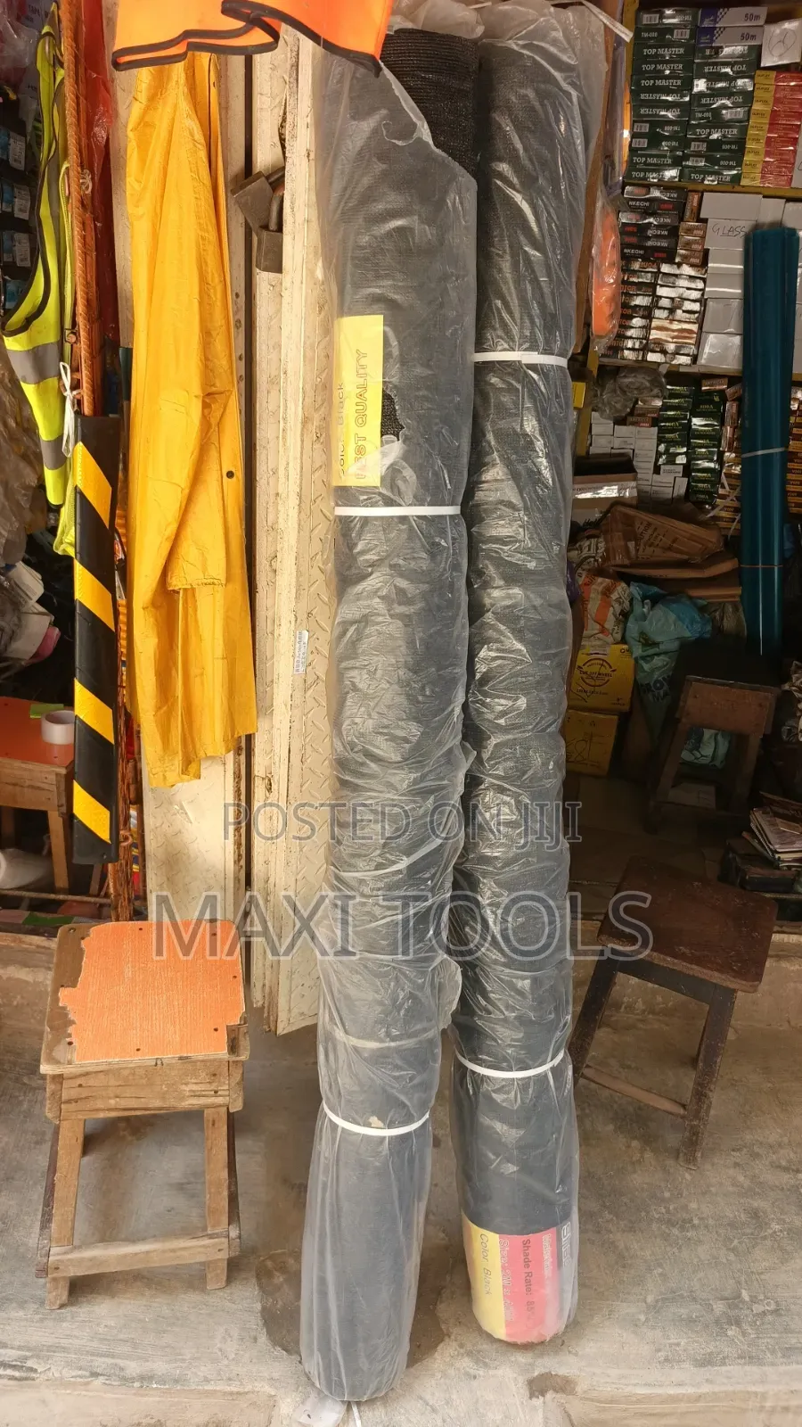 2×40 Rolls of Black Agricultural Shade Net German Flex 85% Shade Rate.