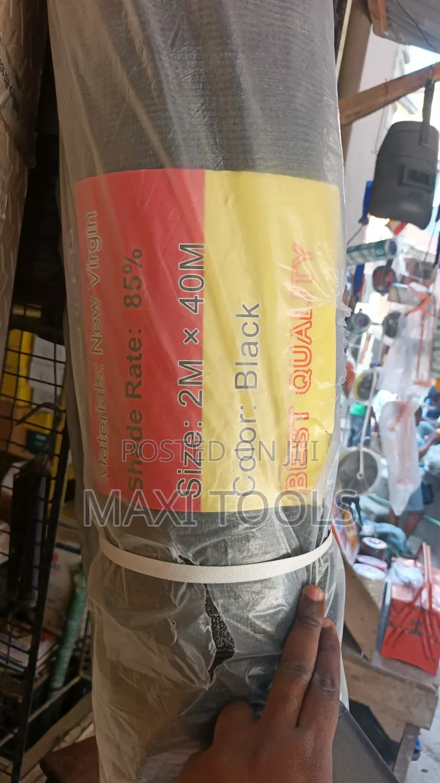2×40 Rolls of Black Agricultural Shade Net German Flex 85% Shade Rate.