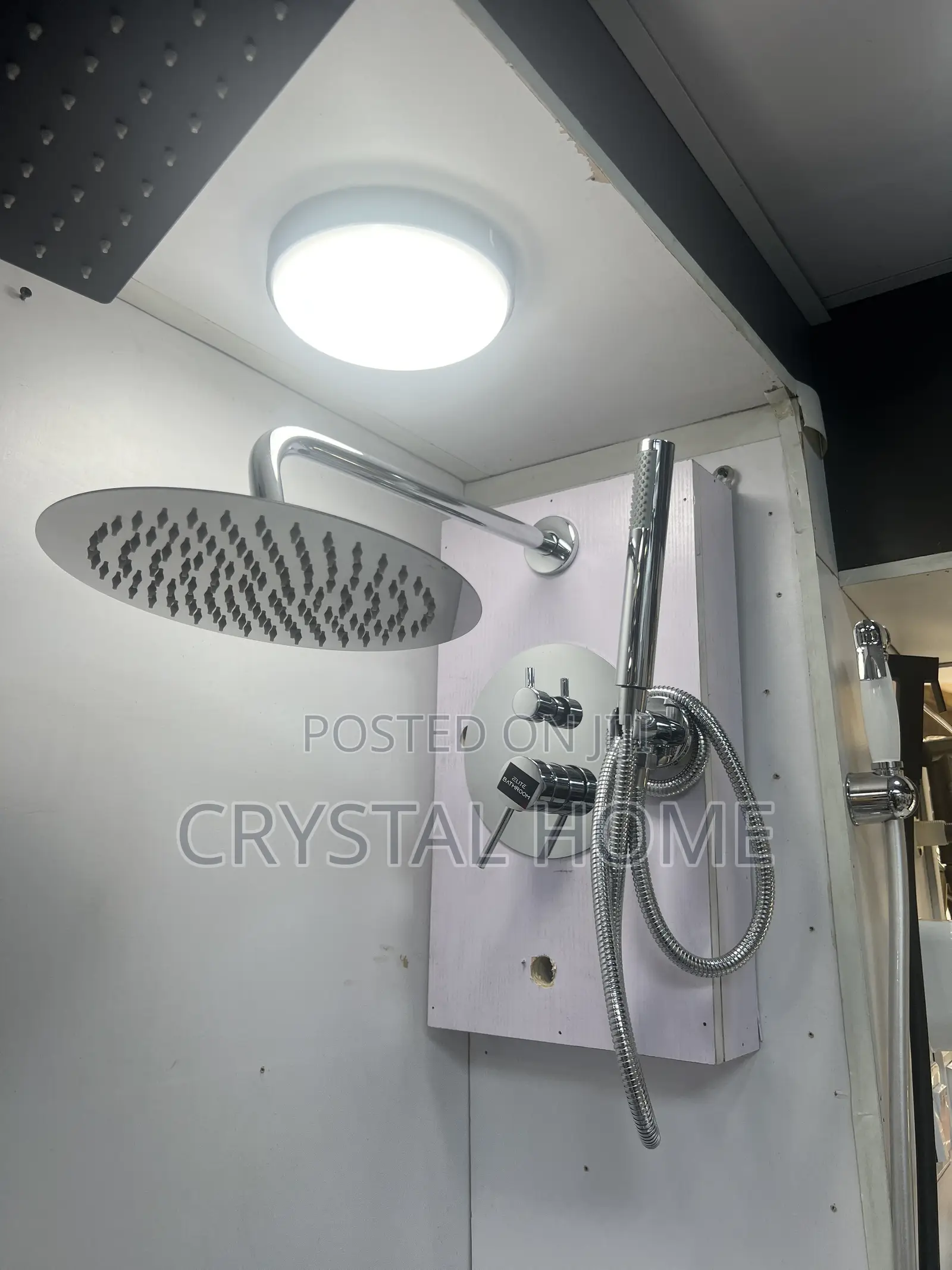 Round Rose Conduit Shower Stainless