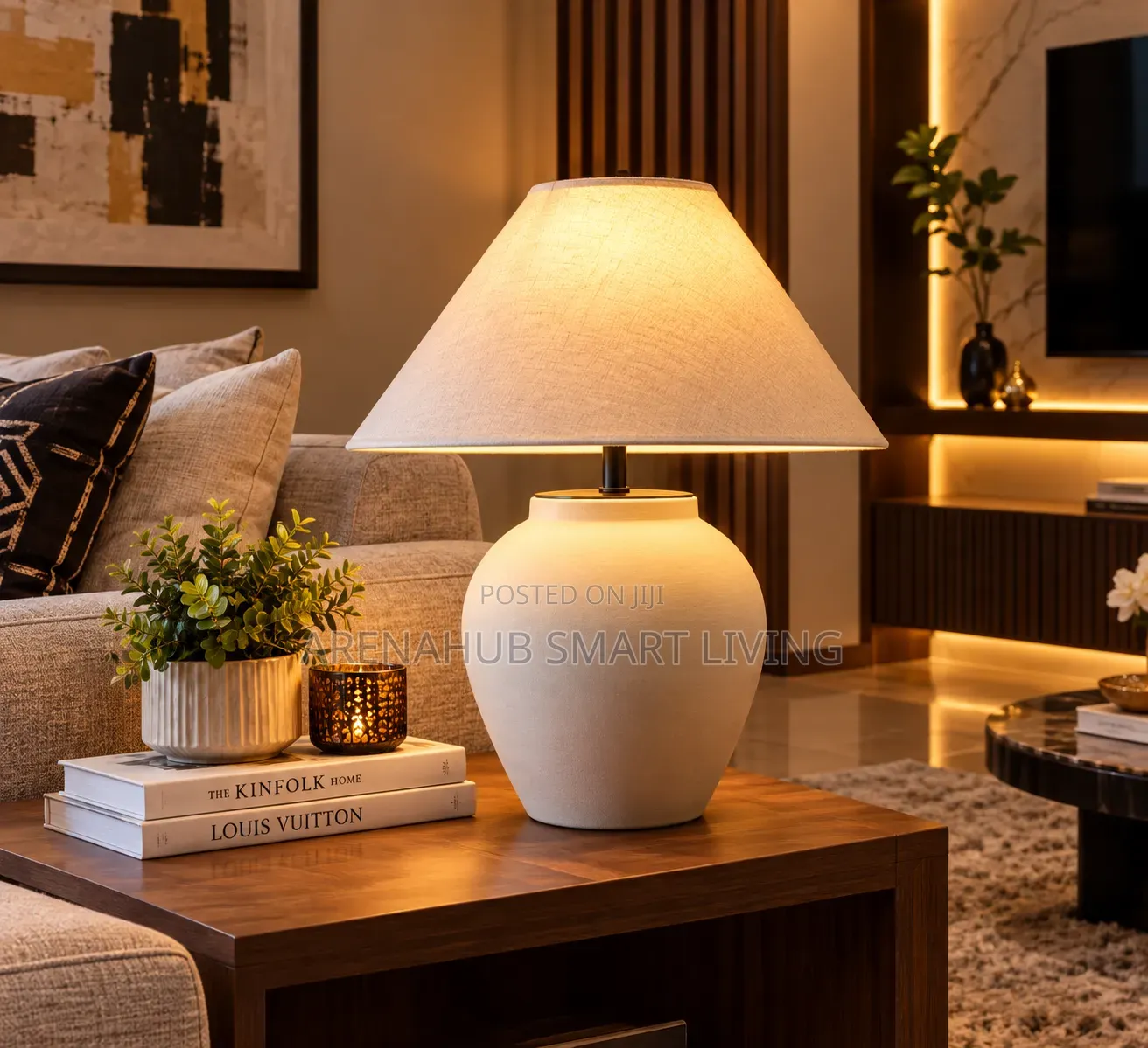 Japanese-Style Wabi-Sabi Pottery Handmade Ceramic Table Lamp