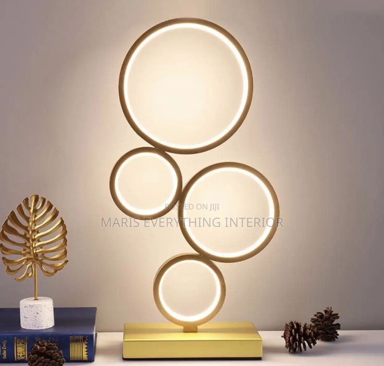 Product Name: Aura Rings Sculptural Table Lamps